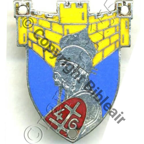 RARF  46eRgt ARTILLERIE REGION FORTIFIEE WW2 LIGNE MAGINOT  AB.P Dep Poincon carre Dos lisse irreg a coudre Src.STELLA 85Eur02.08 