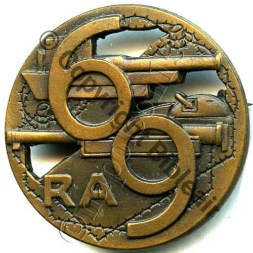 RARF  69eRgt ARTILLERIE REGION FORTIFIEE WW2 LIGNE MAGINOT  SM (DUSEAUX) Eping bascule Dos lisse Embouti Sc.STELLA 56Eur09.08