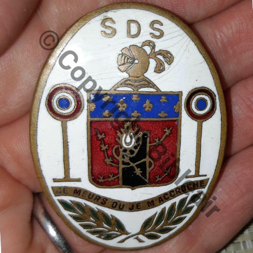 SD SECTEUR DEFENSE SARRE  SM Bol allonge rectangle Dos lisse irreg Src.lebatoche 200EurInv 