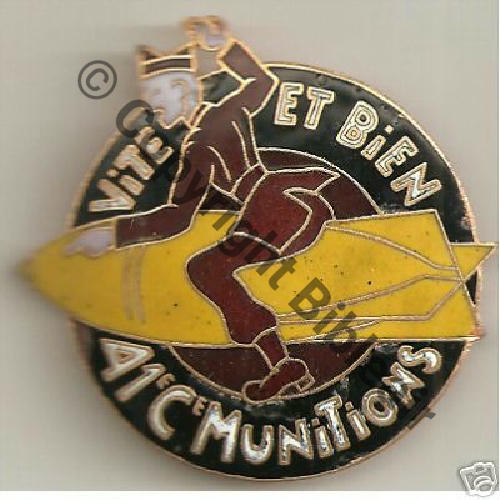 41e CIE MUNITIONS  Fab Allemande Eping nourrice Dos lisse 150EurInv Sc.03volets2008