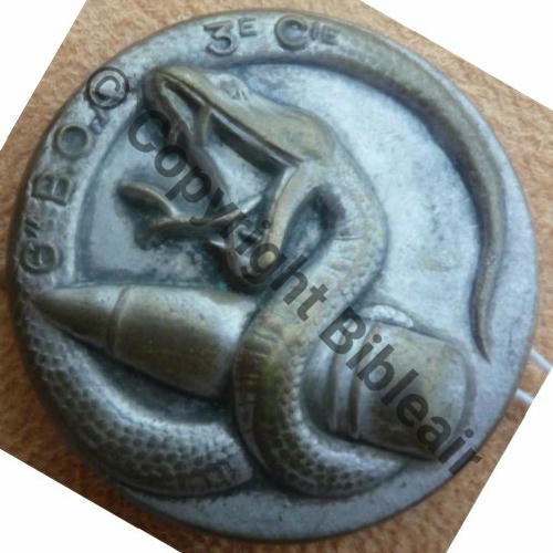 6eBOA Bat Ouvriers Artillerie 3eCie  FRAISSE DEMEY SM Past fenetre FRAISSE R Temple Dos lisse Embouti Src.lectou32 MAP180Eur 