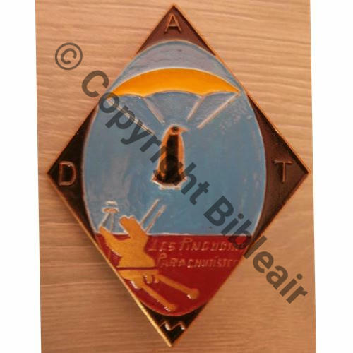 DAT  DATM MAROC Pingouins parachutistes PEINT Petite taille  SM Bol fenetre allonge Vertical Dos lisse irreg  Src. 66Eur01.15