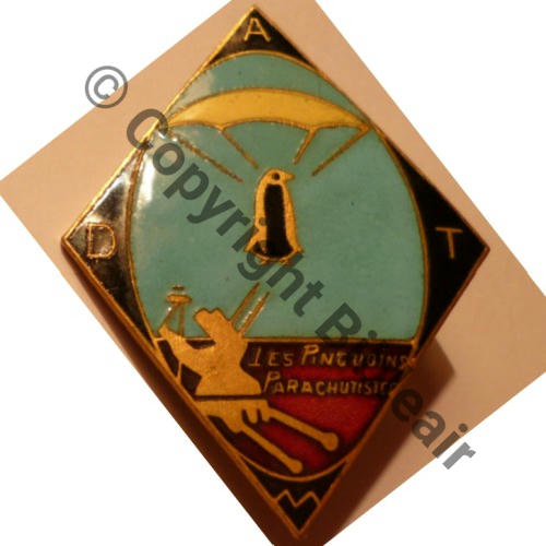 DAT  DATM MAROC Pingouins parachutistes Petite taille MOURGEON Bol fenetre allonge Vertical Dos lisse irreg  Src.germanauctions 75Eur08.13 