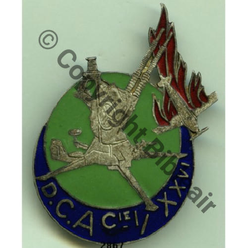 DCA  Cie MITRAILLEUSES 1.XXVI MAROC  SM Sc.grandspins PV480Eur