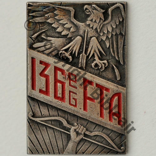 FTA  136e GROUPE COLONIAL FTA  DRAGO PARIS 2Lign 2Anneaux Dos lisse Src.mdtcollection 70EurInv