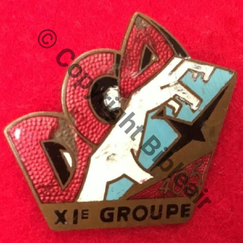 GDCA  11eGp DCA405 A.AUGIS ST.BARTH LYON 3Lignes Bol fentre allonge Alu sur dos cuivre Grenu Src.sahriens50 58EurInv 