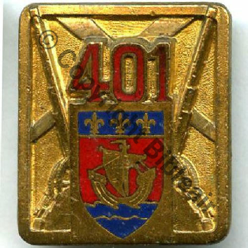 RAA  401e Artillerie Antiaerienne H322  DrP+Past Guiloche  Src.STELLA 5EurInv 
