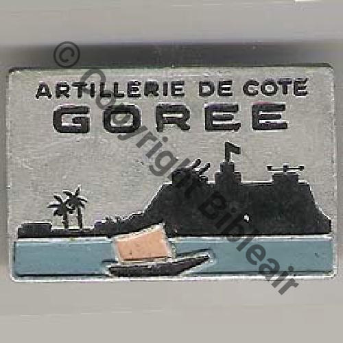 ARTILLERIE DE COTE GOREE Alu peint  A.AUGIS LYON ST.BARTH 2Li 2Griffes Granuleux Src.montmaal 28Eur(x2) 