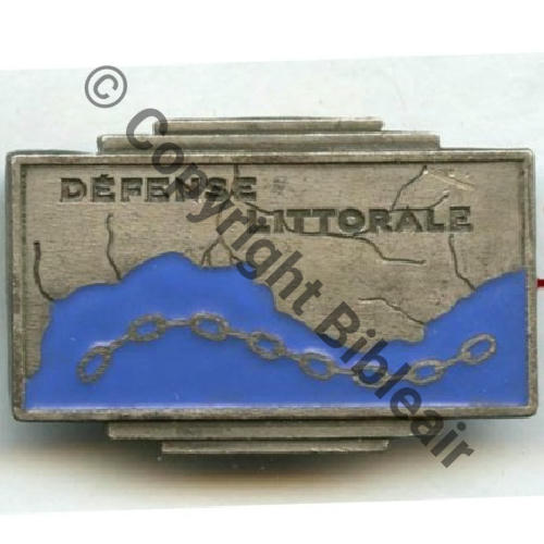ARTILLERIE DEFENSE LITTORALE  A.AUGIS ST.BARTH LYON 3Li Bol fenetre allonge Granuleux Etame Src.STELLA 42EurInv 