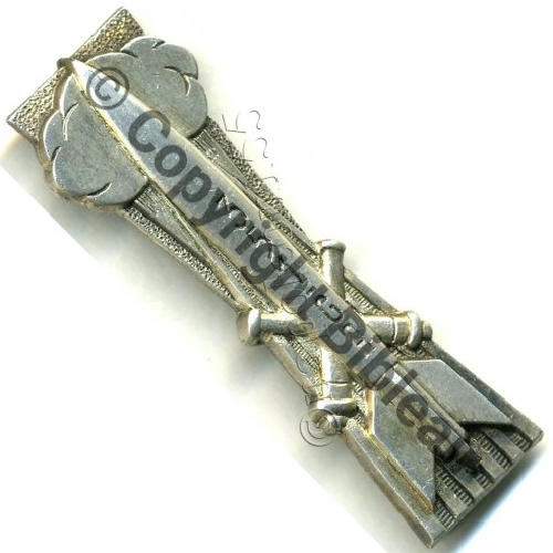 351e GROUE ARTILLERIE G1900 DrP Eping tuyau Guilloche Grave ARGENT