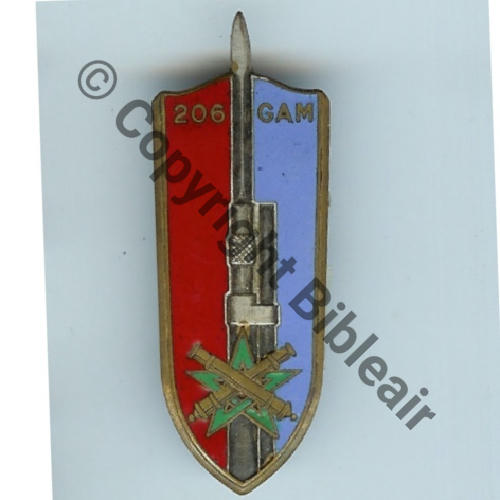 GAM  206e GROUPE ARTILL MAROCAINE H519  DrP Bol Dos lisse Sc.doume380 95EurInv 