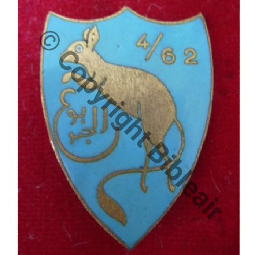 RAA  62eRgt ARTILLERIE AFRIQUE 4e Gpe 10e Bat  SM Src.broc64 125Eur04.13 