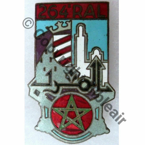 RAL  264eRAL DIV MAROC  AB.P SM Bol poinconne Dos lisse irreg Src.leberetvert 200EurInv 