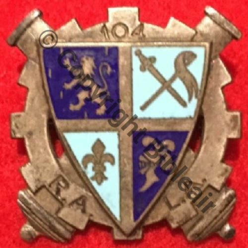 RALA  104e RALA  FRAISSE DEMEY Bol fenetre Embouti Dos lisse irreg Src.sahariens50 105EurInv 
