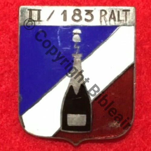 RALT 183eRALT 2eGpe Art Lourde Tractee  SM Molette a vis Dos lisse irreg Src.sahariens50 120EurInv 
