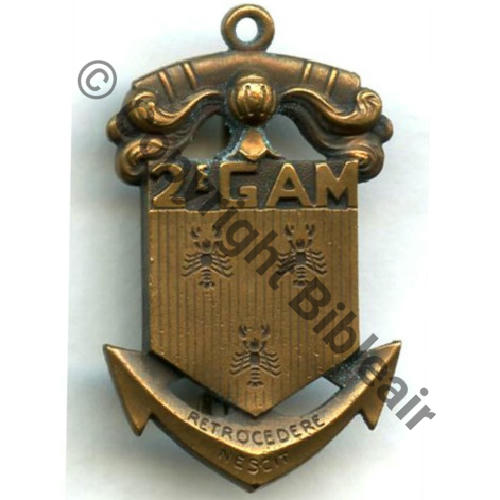 GAM  2eGrp AUTO MITRAILLEUSES  AB.P Dep Past poinconnee Dos lisse irreg Embouti Src.STELLA 48Eur06.12 