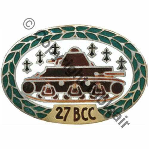 BCC  27eBAT CHAR COMBAT AB SM Bol poinconne Dos lisse Src.LAVOCAT 180EurInv 