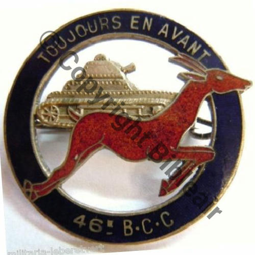 BCC  46eBAT CHAR COMBAT  MOURGEON SM Bol fenetre pastille MORGEON Parc Royal Dos lisse Sc.leberetvert PV100Eur 