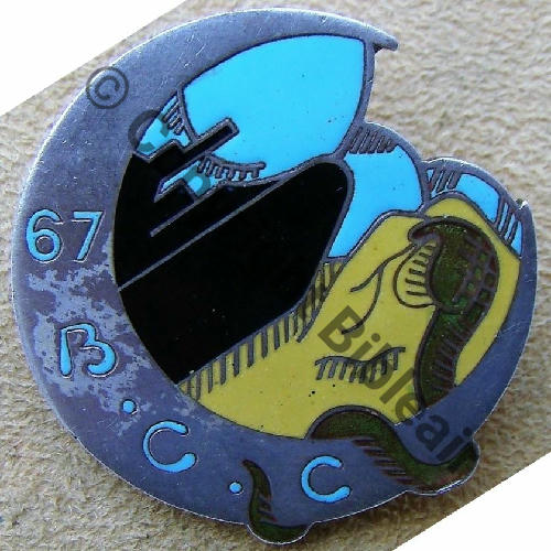 BCC  67e.BCC SERPENT VERT  AB.P Dep +Poincon Bol poinconne Dos lisse Src. PV180Eur 