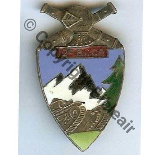 BCCA  12eBAT CHAR COMBAT ALPIN  A.AUGIS LYON 2Lign Bol papillon sans epingle Embouti Src.dixmude8 52Eur06.17 