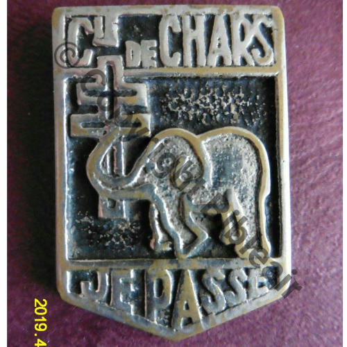 CIE  FFL 1941 Cie CHARS JE PASSE  Fab LOC DAMAS Eping No285 2supports eping ou anneau coupes Src.5178sam 240EurInv 