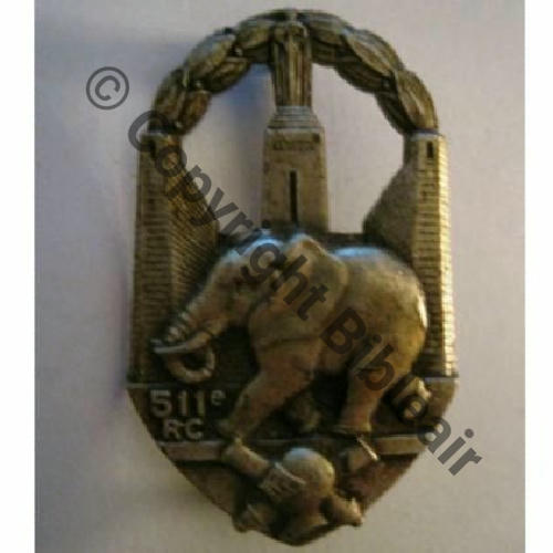 RCC  511eRgt CHAR COMBAT  SM Eping bascule Dos lisse Embouti Src.zephyrt122012 50EurInv 