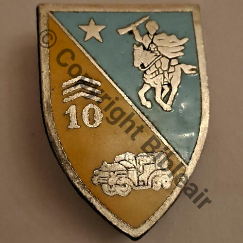 GACA  10eGpt Autonome  Chasseurs Afrique ST.JEANNE D.ARC  SM Eping soudee Dos strie irreg Src.jedstararmy 80EurInv 