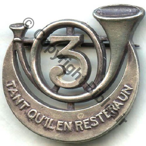 RCA  3eRgt CHASSEURS AFRIQUE  AB.P Dep Poincon Eping bascule Dos lisse irreg Embouti Src.STELLA 39Eur04.12 