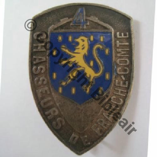 RCA  4eRgt CHASSEURS FRANCHE COMTE  SM Bol fenetre Dos lisse Src.zephyr122012 150EurInv 