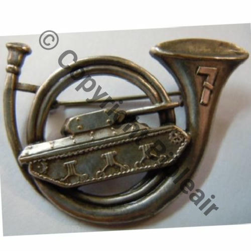 RCA  7eRgt CHASSEURS AFRIQUE Liberation  SM Eping bascule Dos lisse irreg Embouti  Sc.leberetvert MAP110Eur 