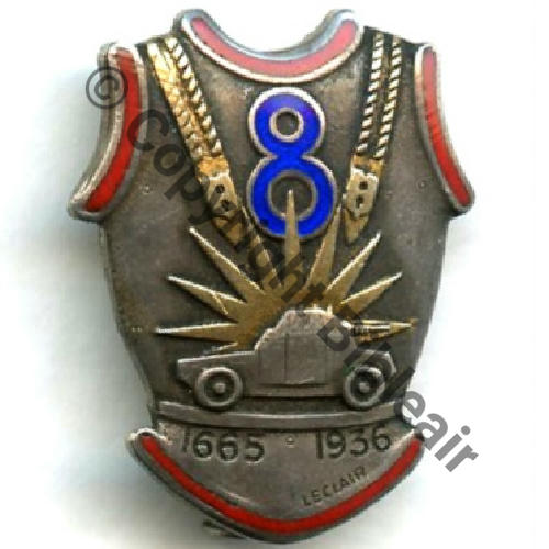 8e Rgt CUIRASSIERS  DrP EpingPISTON ARGENT Guilloche H167 Src.STELLA 92Eur04.12 