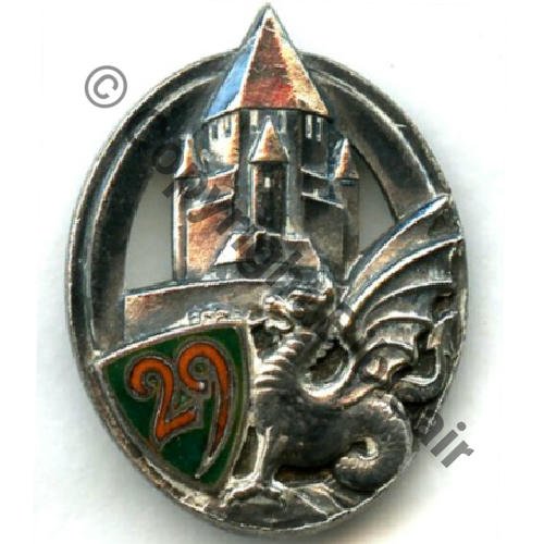 29eRgt DRAGON Avant WW2 AB.P Dep +Poincon Dos lisse Embouti Src.STELLA 58Eur04.12 