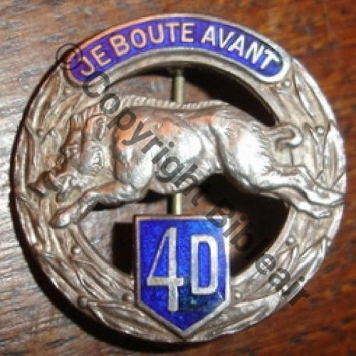 RDP  4e Rgt DRAGON PORTE  DrPNOM Baionnette Guilloche ARGENT.. Src.Fabi1