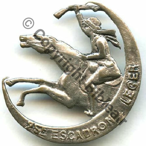 ESCADRON LEGER 25eE.L du LEVANT  Fab LOC ARGENT 2Anneaux Dos lisse strie Sc.STELLA MAP 589Eur