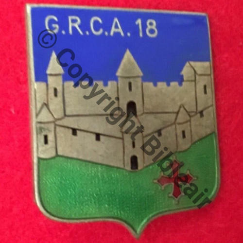 GRCA  18e GRCA  AB SM (AB) Bol poinconne Dos lisse Src.sahariens50 300EurInv 