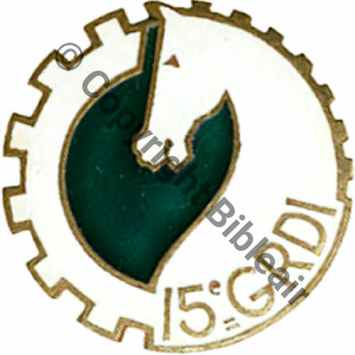 GRDI  15e GR.DI  AB.P SM Bol Poinconne  Dos lisse irreg Src.LAVOCAT 69Eur04.12 