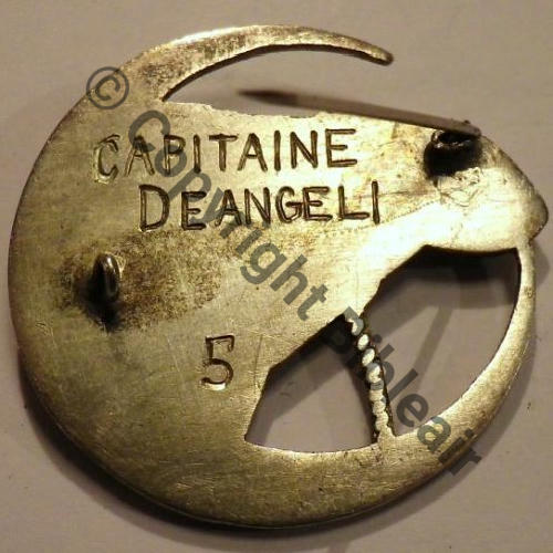PELOTON MEHARISTE DRUZE LEVANT SAHARA 39.45 ARGENT No5 CNE DEANGELI Dos lisse eping bascule Src.carybroc 547Eur10.12 DOS 