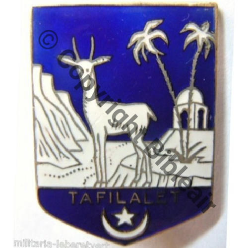 TROUPES DU TAFILALET  AB.P Dep Bol poinconne Dos lisse 35mm Src.leberetvert 240EurInv 