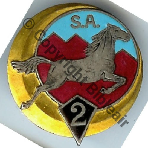 RSA  2eRgt SPAHIS ALGERIENS  DrPNBER Bol fenetre Dos lisse Sc.doume380 99EurInv