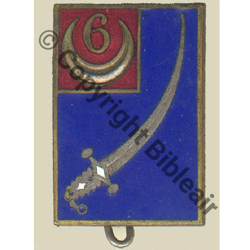 RSA  6e ESCADRON SPAHIS ALGERIENS BLEU  DrPBER Sc.grandspins13 240EurInv