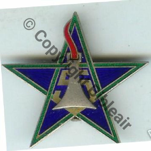 RSM  5eRgt SPAHI MAROCAIN ABC H0176  DrPNOM  Eping dans tuyau Guilloche vrac ARGENT MASSIF +POINCON Sc.67iml 50Eur11.07