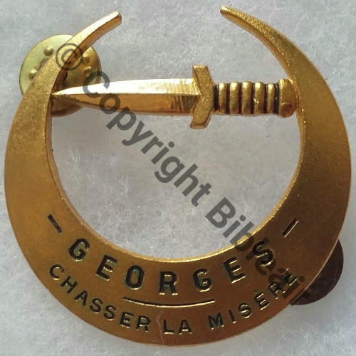 CODO GEORGES ALGERIE  DrP 2Attach PINS Guilloche Src.leberetvert 220EurInv 