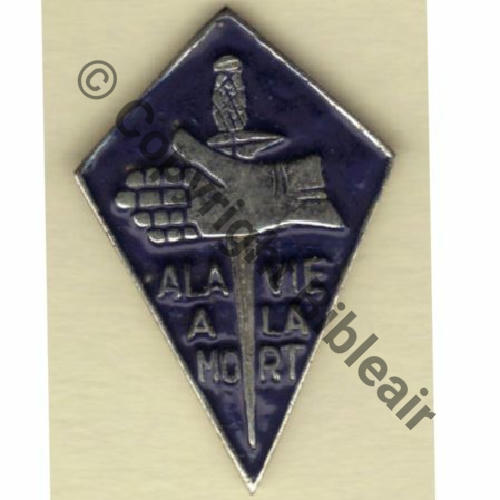 PARA CODO PONCHARDIER  Petit Modele 25x38mm  SM Bol Dos lisse irreg raye Sc.badgesareus 500EurInv