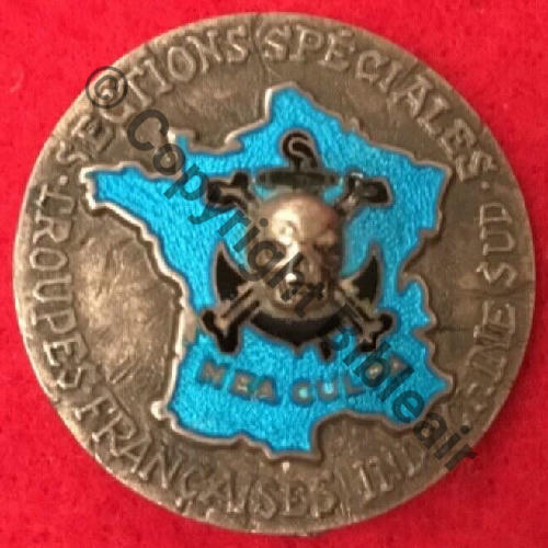 SECTIONS SPECIALES INDOCHINE DU SUD  DrPNOM Dep Guilloche vrac Grave ARGENT Eping dans tuyau Src.sahariens50 130EurInv 