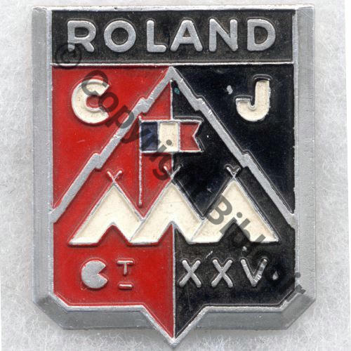 CJF 25  CHANTIER JEUNESSE XXV ROLAND  SM 2Griffes Dos lisse irreg Src.entame PV47Eur 