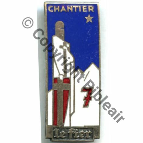 CJF 7  CHANTIER JEUNESSE Gpe No7 LE FIER DrP Dep Bol fenetre Dos lisse irreg Sc.STELLA MAP34Eur 