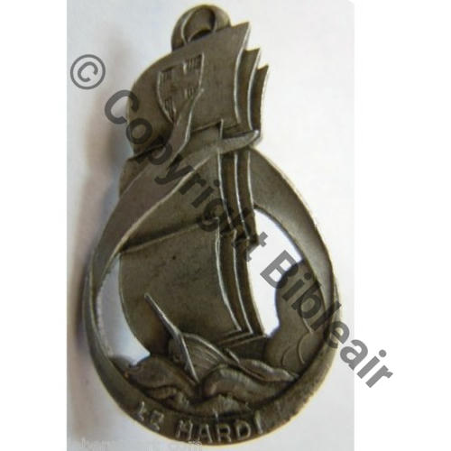 CJF 7  CHANTIER JEUNESSE Gpe No8 LE HARDI 1941  A.AUGIS LYON ST.BARTH Alu 2Griffes Dos grenu Src.leberetvert 191Eur09.13 