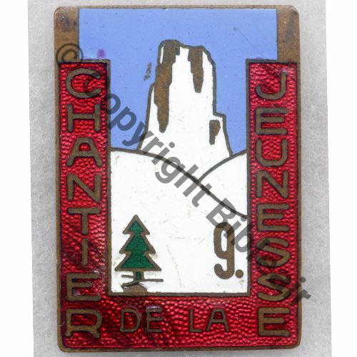 CJF 9  CHANTIER JEUNESSE 9 EMAIL TRANSLUCIDE  A.AUGIS ST.BARTH LYON 3Li Bol allonge Granuleux Src.entame PV39Eur 