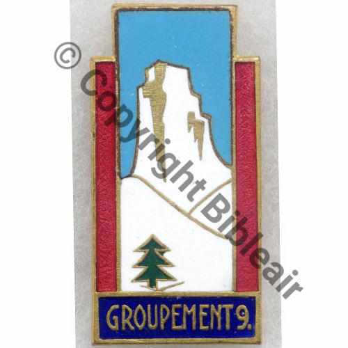 CJF 9  CHANTIER JEUNESSE Groupt 9  DrPNBer 2semi circul Bol fenetre Dos lisse irreg Src.entame PV34Eur 