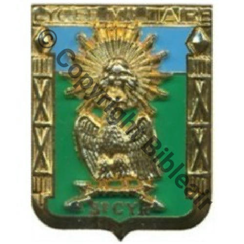 LYCEE MILITAIRE SAINT CYR G3259  DrNMV 2Attach Pins Dos irreg Sc.karthala 